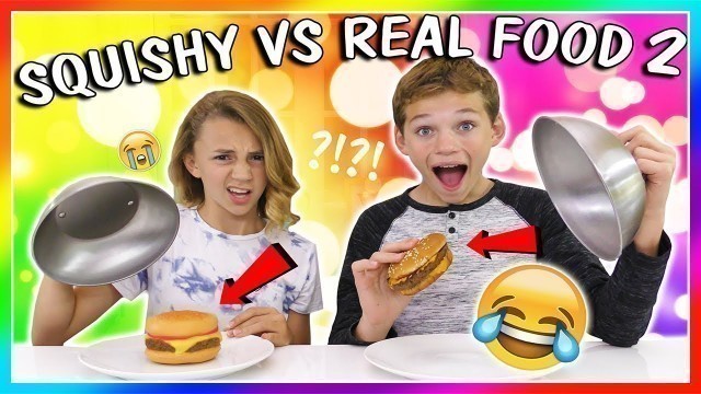 'SQUISHY VS REAL FOOD SWITCH UP | IS IT DISGUSTING? | We Are The Davises'