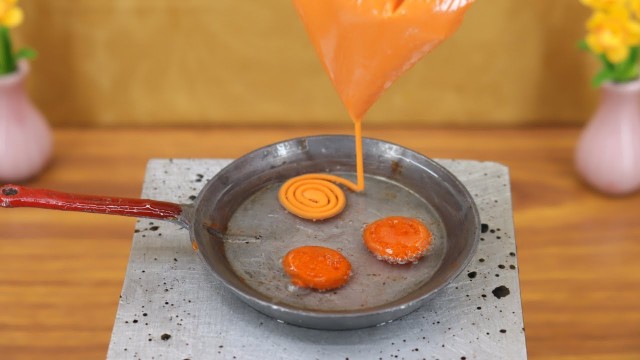 'Mini Food - Jalebi I Miniature real cooking with MDC'