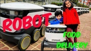 'Robot Food Delivery in Fairfax City,VA/ Starship Food Delivery Experience End To End'