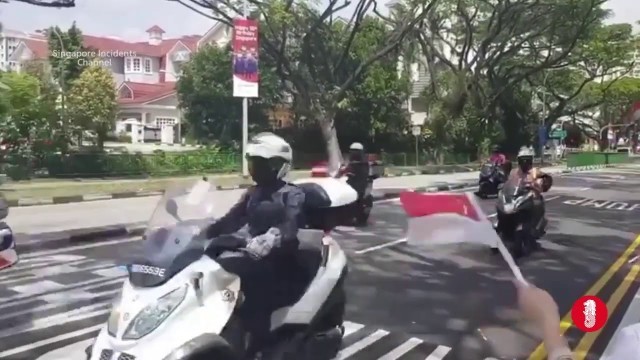 'Foodpanda rider gets VIP treatment during National Day Parade'