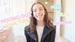 'MOVING OUT Q&A || Living with my boyfriends, Money, Food || Zoe Elizabeth 