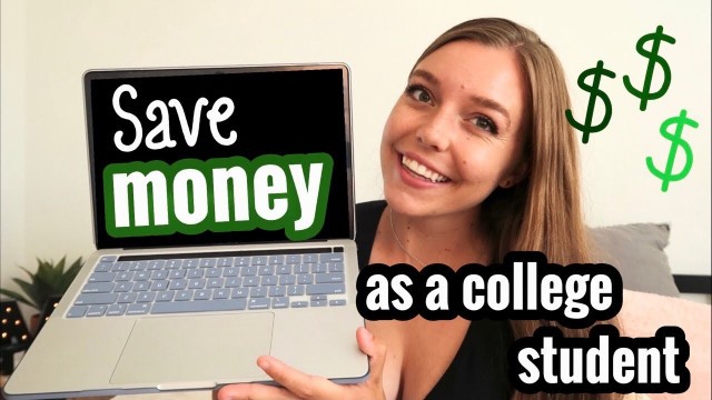 '7 Ways to SAVE MONEY as a College Student // Credit Cards, Food, Textbooks'