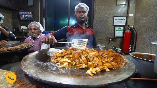 'Lucknow Famous Chicken Masala With Mughlai Paratha l Dastarkhwan Restaurant l Lucknow Street Food'