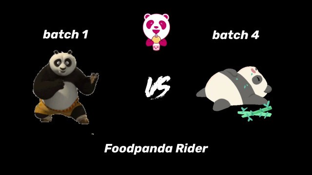 'Foodpanda Rider Batch 1 vs Batch 4 Comparison'