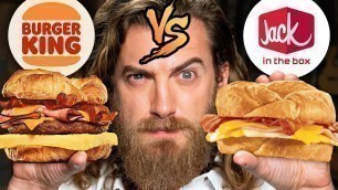 'Burger King vs. Jack In The Box Taste Test | FOOD FEUDS'