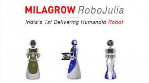 'Milagrow RoboJulia - India\'s 1st Restaurant Delivery Robot'