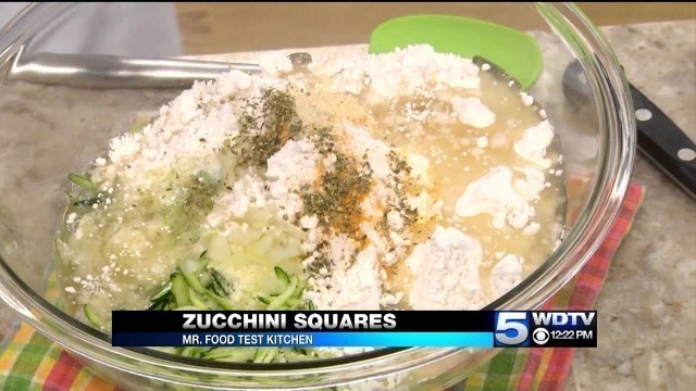 'Mr. Food Test Kitchen: Zucchini Squares'