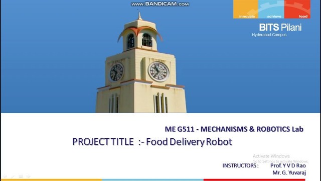 'Food Delivery Line Follower Robot'