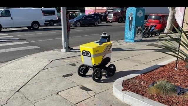 'Postmates Robot Lola Training For Autonomous Food Delivery'