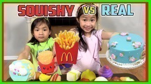 'Squishy Food VS Real Food Challenge  - Fun TV'