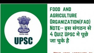 'food and agriculture Organization |upsc2021 | #upsc2021 #fao #shorts?'