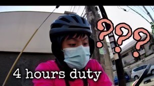 'FOODPANDA BIKER/CYCLIST VLOG 030 | 4 HOURS DUTY | 1 SHIFT'