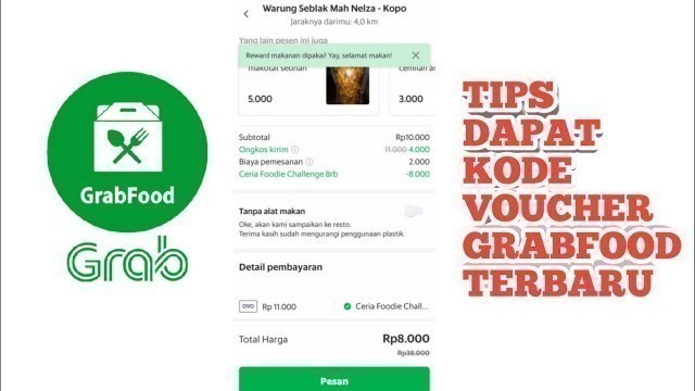 'TIPS DAPAT KODE VOUCHER DAN DISKON GRABFOOD TERBARU'