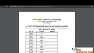 'wbpsc food si result news,Wbpsc requirement 202,wbpsc update,west bengal job vacancy,Wbpsc food si'