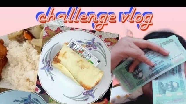 '24 ours 1000 money food challenge vlog'