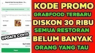 'KODE PROMO GRAB FOOD TERBARU DESEMBER'