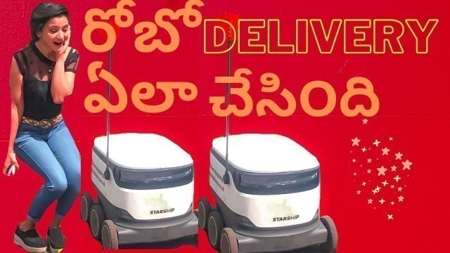 'Robot| రోబో |Delivery| UK | How a Robot Delivery works |UK vlogs| Telugu vlogs| Starship|Latest Tech'