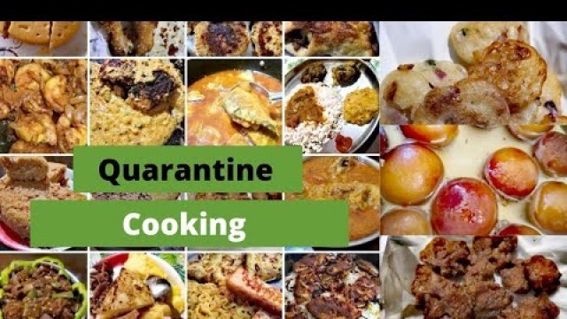 'Quarantine cooking 