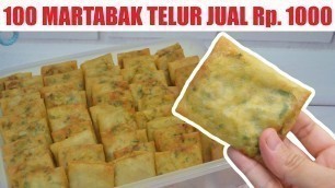 '100 pcs Martabak Telur Mini Jual Rp. 1000 | Bisa Versi Frozen'