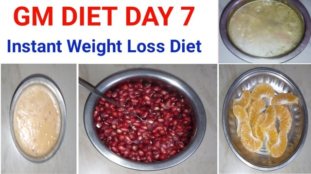 'GM Diet Day 7 In Tamil / Weight loss Challenge Day 7 / How to lose weight fast / GM Diet'