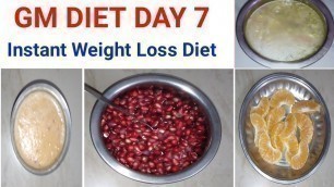 'GM Diet Day 7 In Tamil / Weight loss Challenge Day 7 / How to lose weight fast / GM Diet'