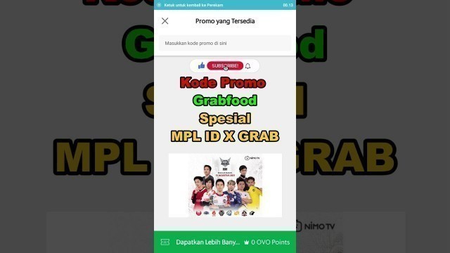 'KODE PROMO GRABFOOD SPESIAL MPL SEASON 8 X GRAB BULAN OKTOBER #mplseason8 #kodepromograbfood'