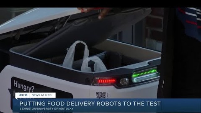 'Putting food delivery robots to the test'