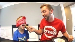 'FATHER SON WEIRD FOOD TEST!'