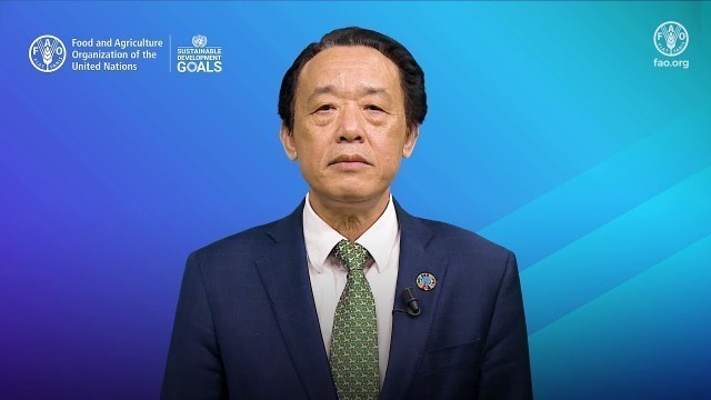 'FAO DG QU Dongyu\'s video message for the International Water Day 2020'