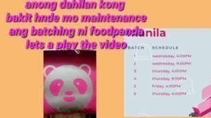 'Anong dahilan Kong bakit hnde mo mamaintenance Ang batching ni foodpanda'