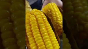 'Tasty Sweet Corn | Hunar Hatt Lucknow#foodie#shorts#short#indianstreetfood#streetfood#ytshorts#corn'