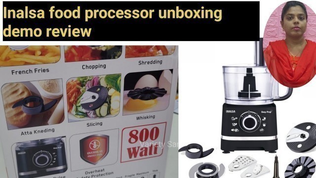 'Inalsa Food Processor Demo/ unboxing demo food processor/ How to use food processor'