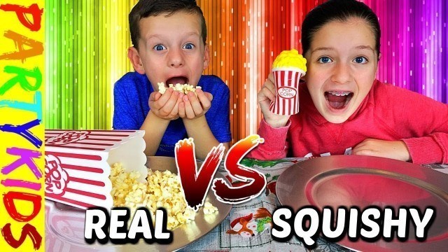 'SQUISHY FOOD VS REAL FOOD (ULTIMATE CHALLENGE)!!!'