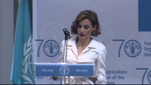 'Discurso de la Reina Letizia de España en la 39ª Conferencia de la FAO'