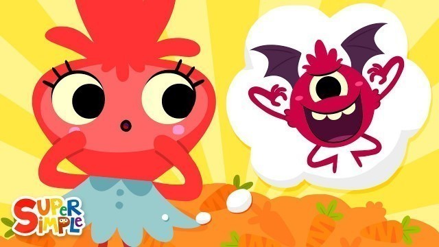 'There\'s A Monster In My Tummy | Super Simple Songs'