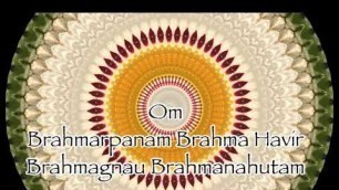 'Brahmarpanam - Food Prayer (Learning Tutorial) by LAEELA - Neelam, David & their daughters'