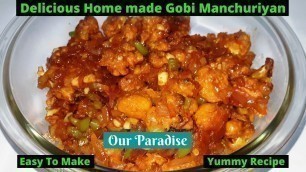 'Homely Food || Gobi Manchurian || Evening Snacks'