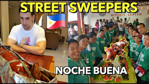 'Surprising & Cooking My City’s STREET SWEEPERS a GIANT BOODLE FIGHT pa ”Noche Buena\" 