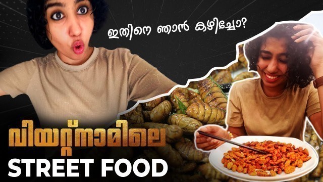 'പുഴുവിനെ കഴിക്കേണ്ടി വന്നോ?|Weird Food Challenge~Eating Worm|Vietnam Street Food|Malayalam Vlog