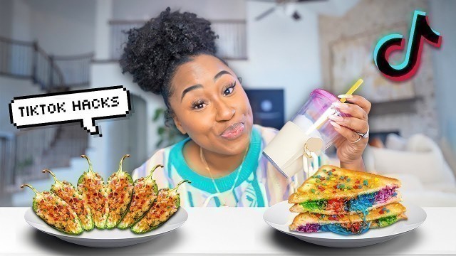 'TASTE TESTING VIRAL TIKTOK FOOD HACKS!'