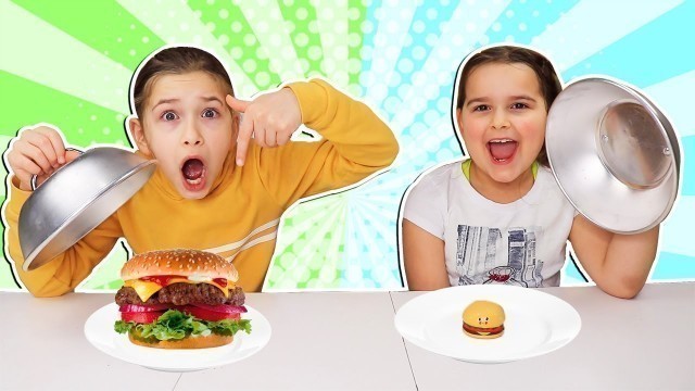 'Mini Squishy Food VS Real Food Challenge!! | JKrew'