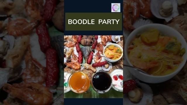 'Boodle Party || Friends Boodle Fight || Home made boodle food || #Shorts'