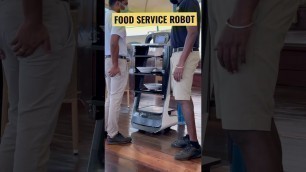 'FOOD SERVICE ROBOT | FOOD DELIVERY ROBOT #shorts #rafflesmarina #zahradi'