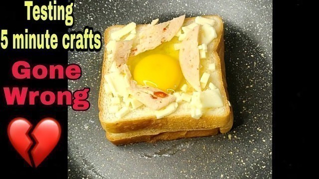 'Testing 5 minute crafts Food hack| 5 minute crafts hacks| Gone*wrong* | #shorts'