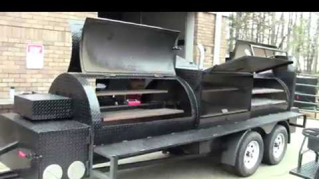 'T Rex BBQ Smoker Grill Rotisserie Trailer Sale Catering Business Food Truck Concession Atlanta'