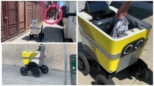 'First ROBOT FOOD DELIVERY (Fully Autonomous Pickup at Restaurant & Delivery to Customer)'