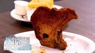 'Gordon Ramsay\'s Pork Chop Looks Like A Map Of The USA | Kitchen Nightmares'