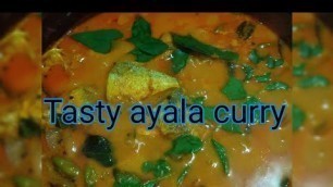 'Tasty fish( ayala)curry#fishcurry with coconut milk and raw mango #homely food #ayala curry# Kerala'