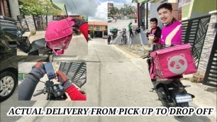 'FOOD PANDA RIDER / ACTUAL DELIVERY FROM PICK UP TO DROP OFF / TUTORIAL FOR BEGINNER #FOODPANDA'