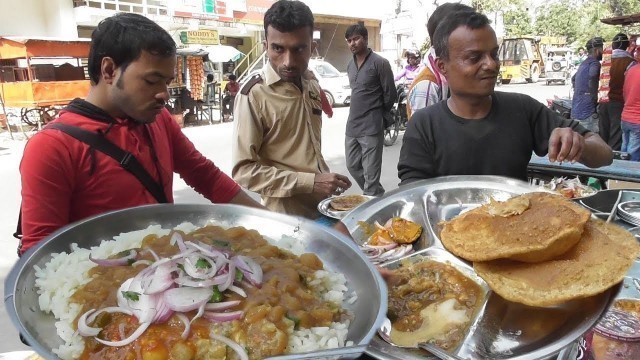 'Amit - Ajit & Sonu - Three Hard Working Brothers - Salute to You - Lucknow Street Chawal/Puri'